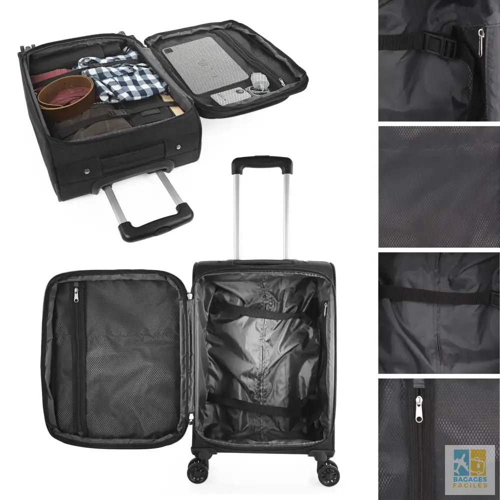 Valise cabine légère et robuste 55x40x20 cm pratique pour voyage