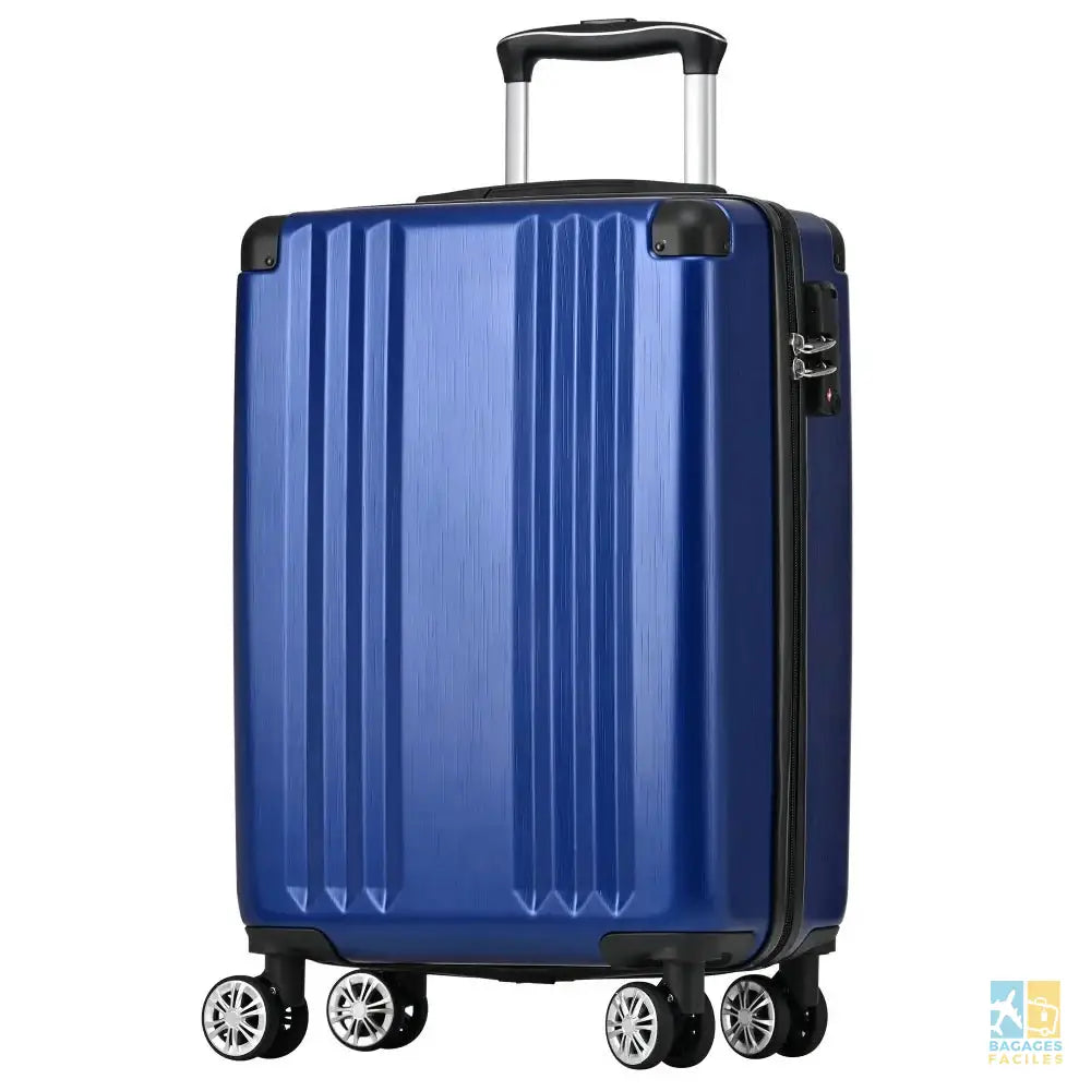 Valise cabine Premium ABS avec serrure TSA - 56x38x23 cm - Bagages Faciles