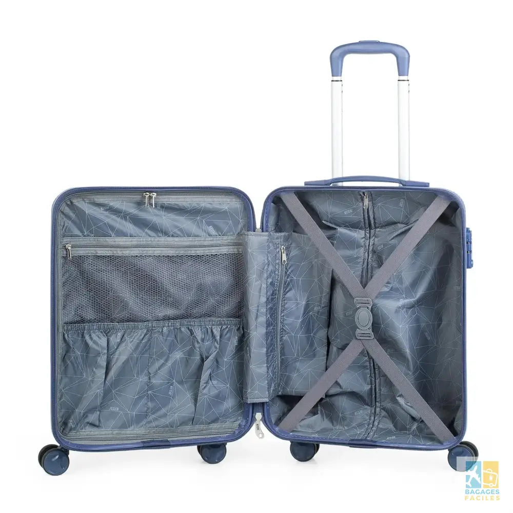 Valise cabine rigide 4 roues 50 cm compatible aérienne - Bagages Faciles