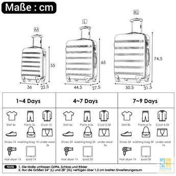 Valise cabine rigide 4 roues, légère et résistance - Bagages Faciles