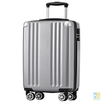 Valise cabine rigide ABS TSA 56.5x37.5x22.5 cm argent - Bagages Faciles