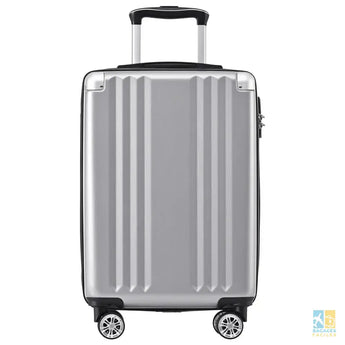 Valise cabine rigide ABS TSA 56.5x37.5x22.5 cm argent - Bagages Faciles