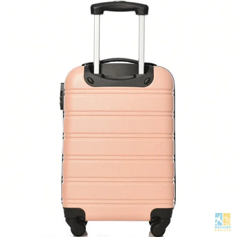 Valise cabine rigide rose 4 roulettes 55x36x22.5 cm - Bagages Faciles