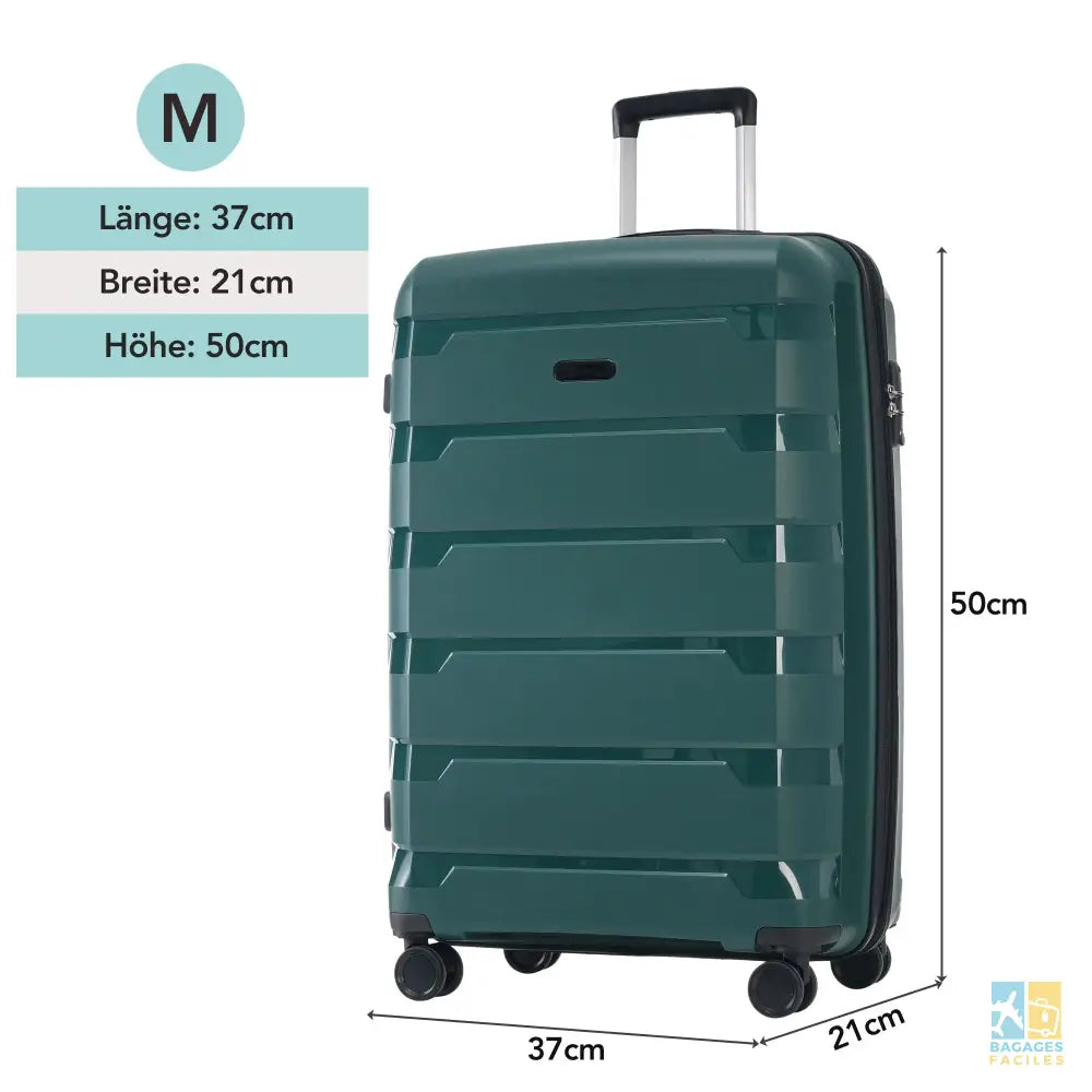 Valise de Soute Polypropylène Légère avec Roues Pivotantes - Bagages Faciles