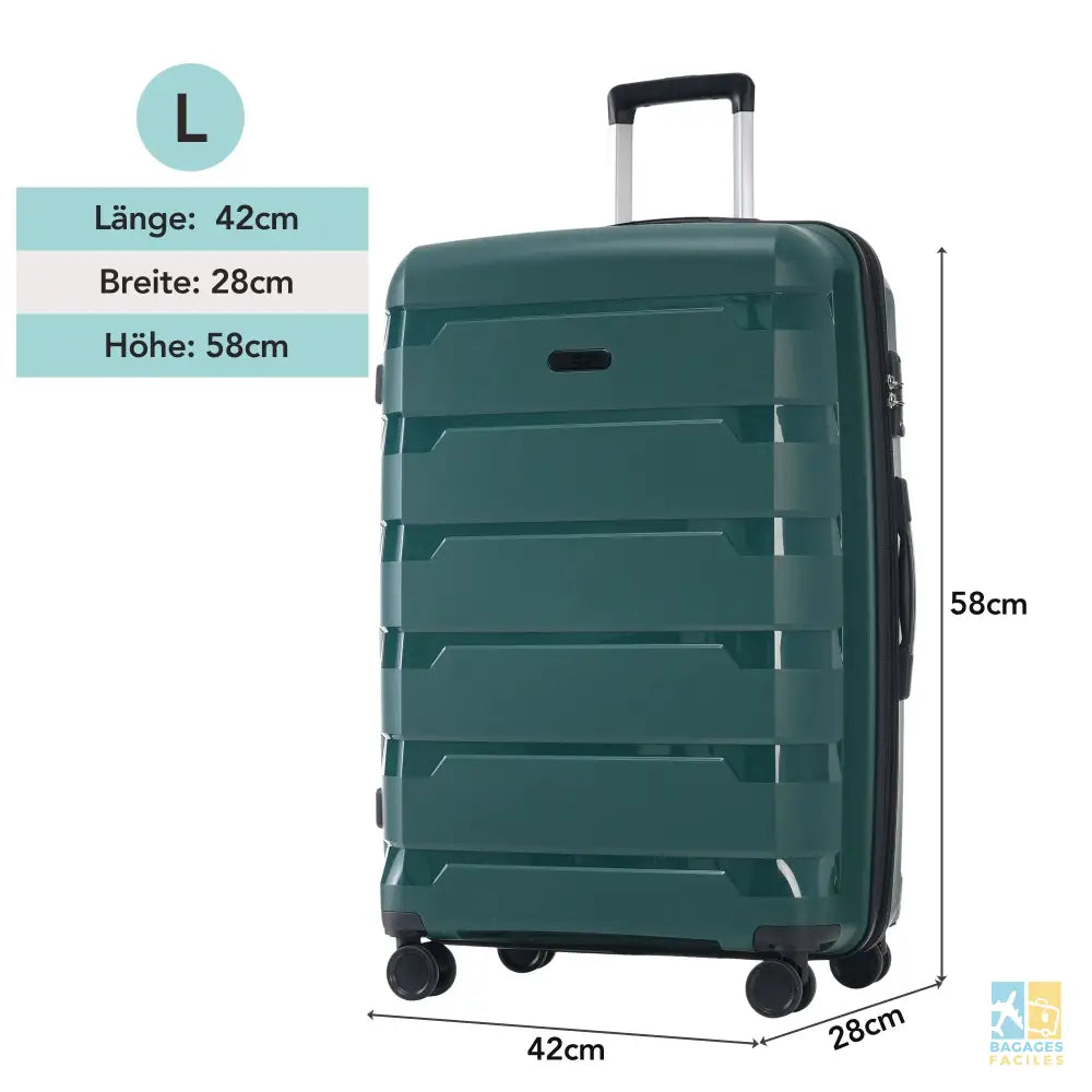 Valise de Soute Polypropylène Légère avec Roues Pivotantes - Bagages Faciles