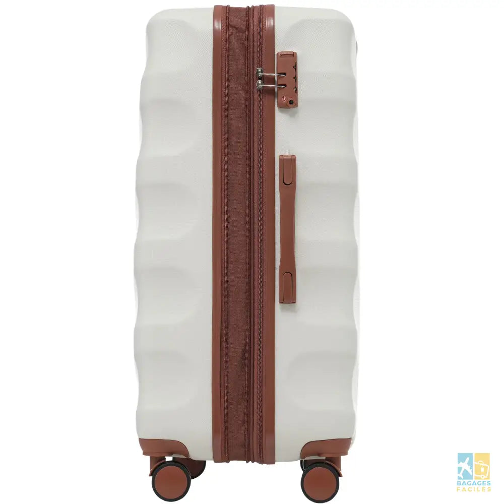 Valise de soute rigide 4 roues, ABS, TSA, 43x27x66 cm - Bagages Faciles