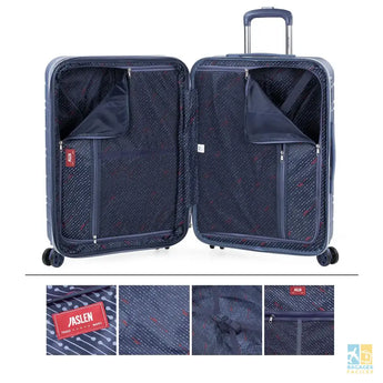 Valise de voyage moyenne - 68cm abs, 4 roues, légère - Bagages Faciles