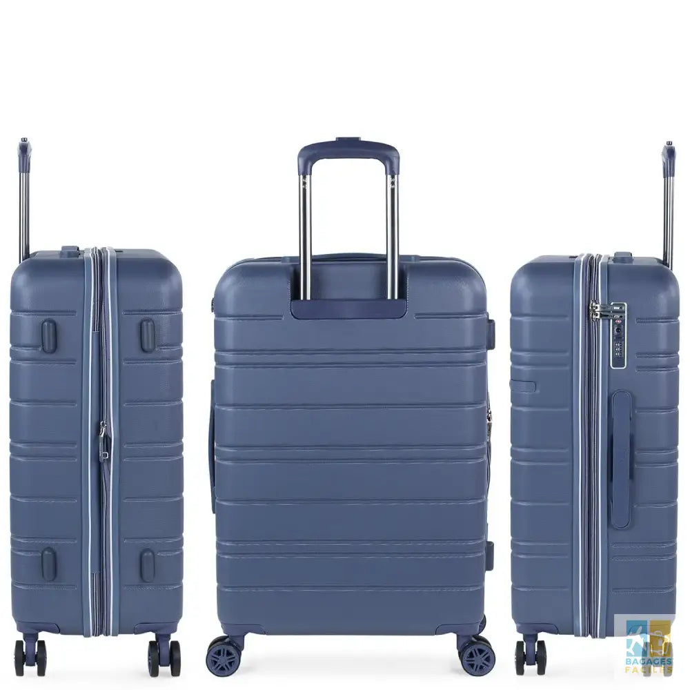 Valise de voyage moyenne - 68cm abs, 4 roues, légère - Bagages Faciles