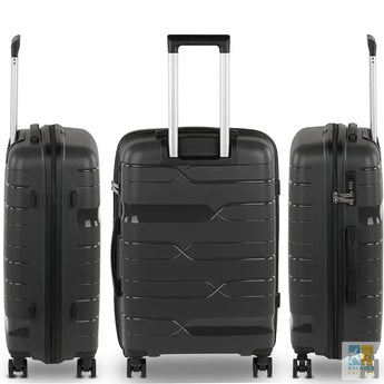 Valise de Voyage Polypropylène avec 4 Roues, Taille Moyenne - Bagages Faciles