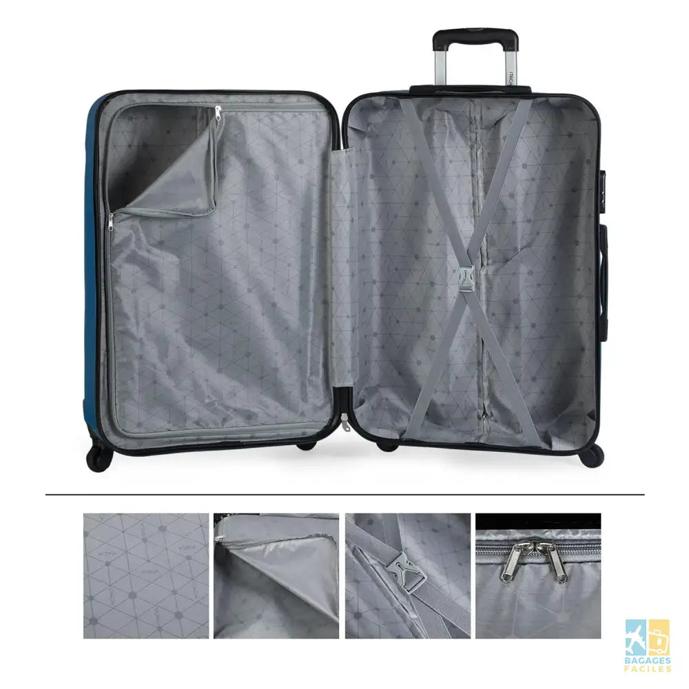 Valise de voyage XL rigide 73cm compatible compagnies aériennes - Bagages Faciles