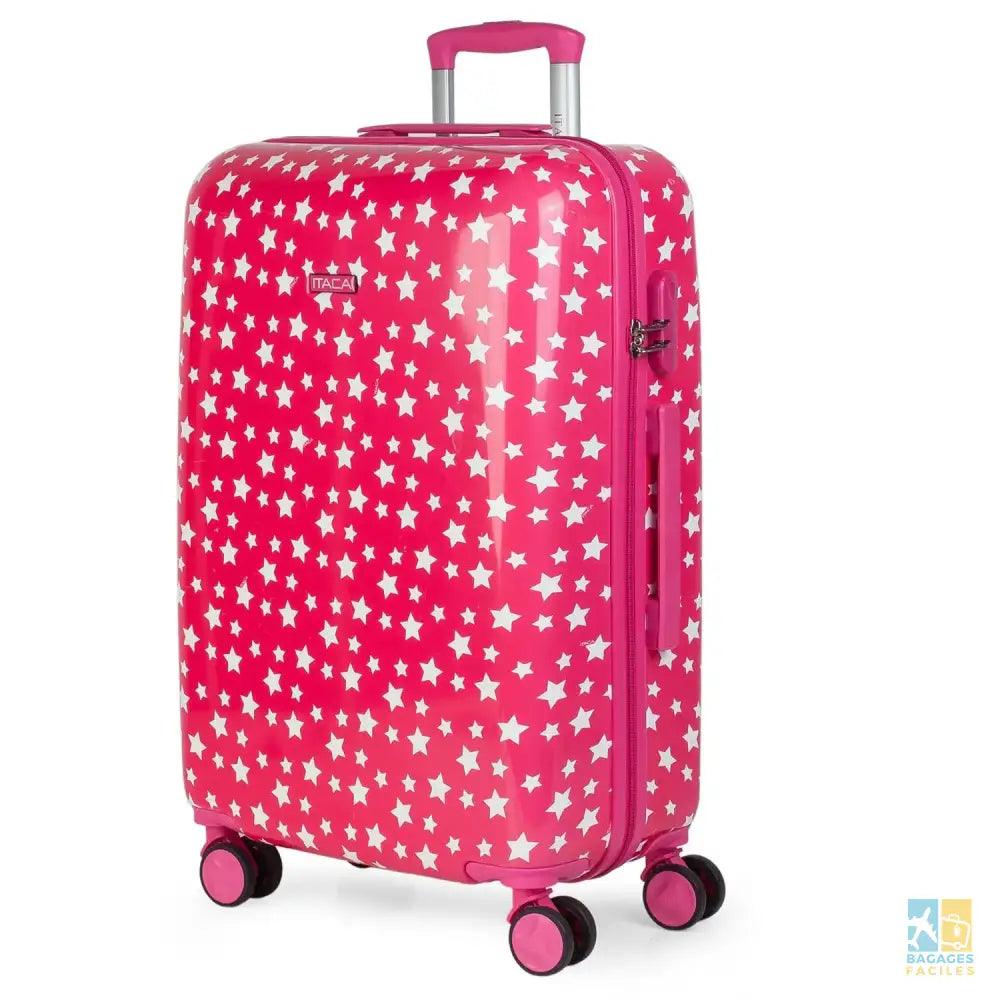 Valise Moyenne 4 Roues Polycarbonate Enfant Fille 702460 - Bagages Faciles