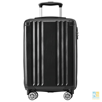 Valise rigide noire 56,5x37,5x22,5 cm - légère et robuste - Bagages Faciles