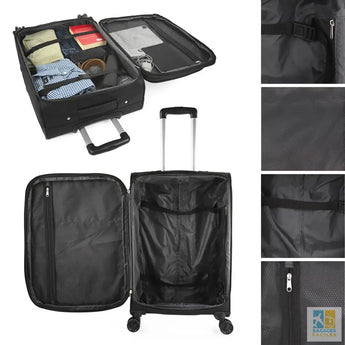 Valise soute légère et robuste 77x46x29 cm avec roulettes