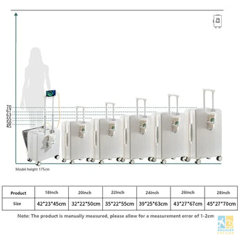 Valise Trolley 42x38x24cm 20/24/28’’ Légère Voyage Grandes Dimensions