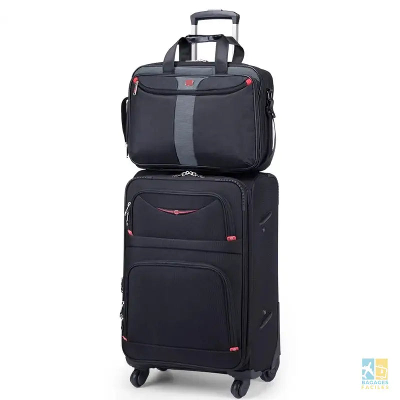 Valise trolley à roulettes Spinner 20 pouces cabine - Bagages Faciles