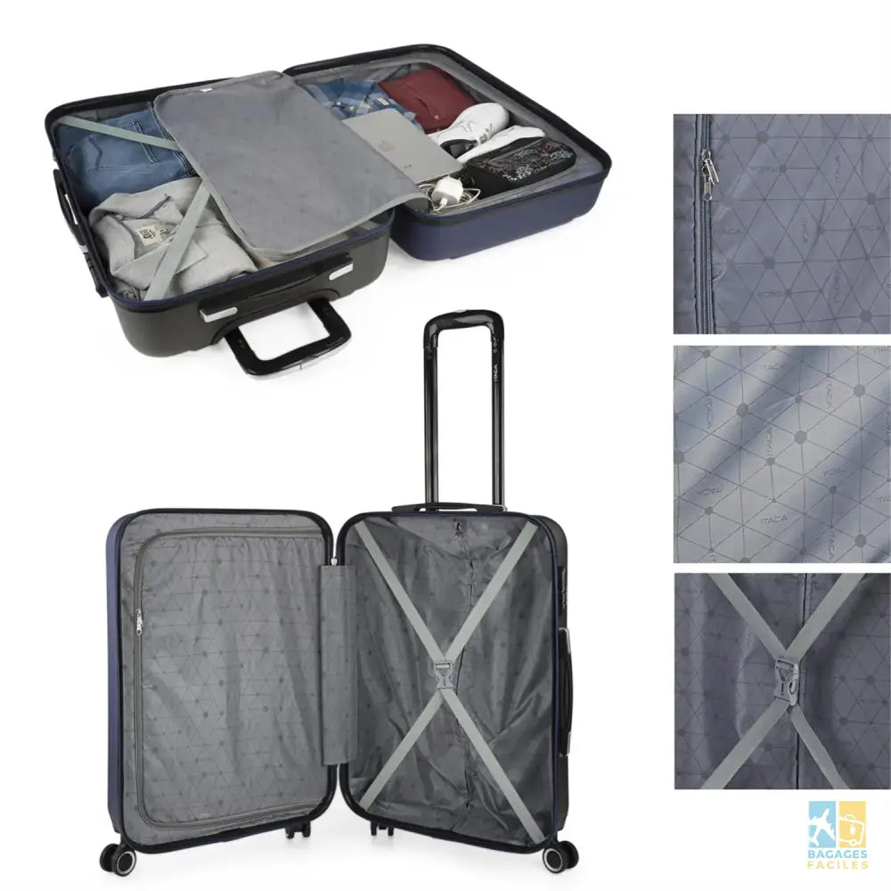 Valises rigides set de 2 - Taille Moyenne et XL - Bagages Faciles